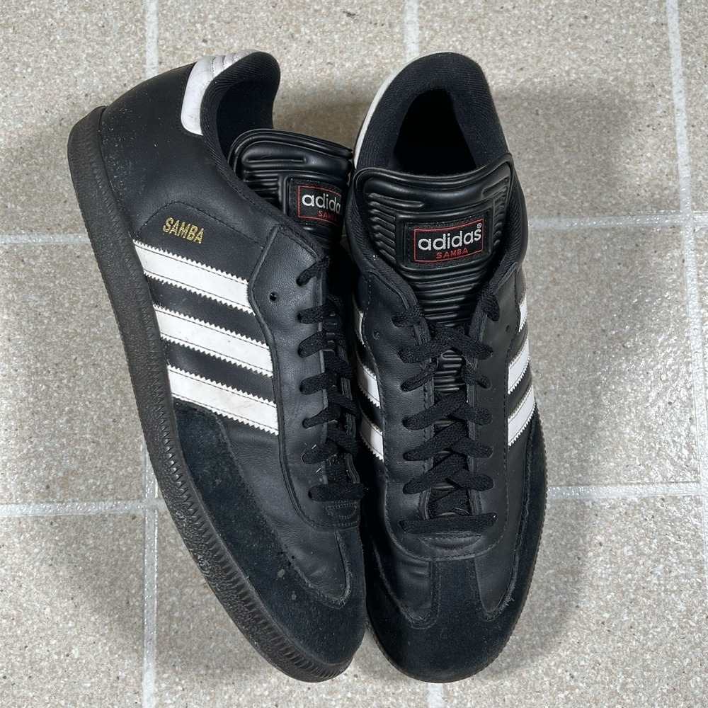 adidas Samba Classic Mens Size 12 Medium D Black White Dark Gum Sneakers 034563